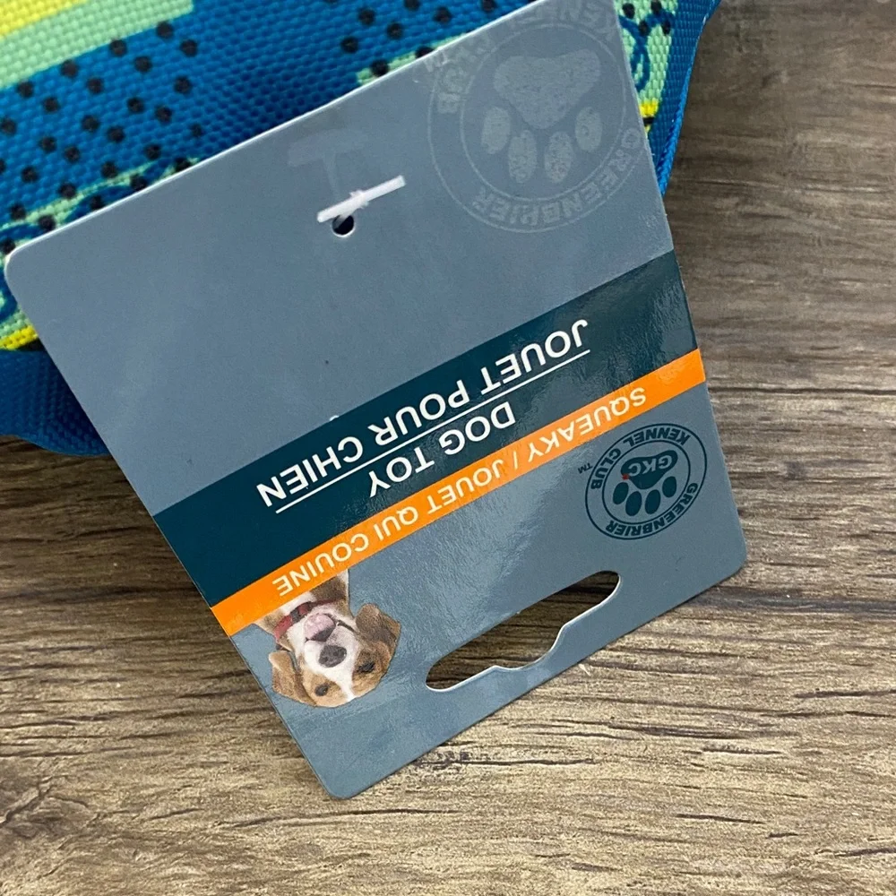Blue and Green Star-Shaped Dog Toy